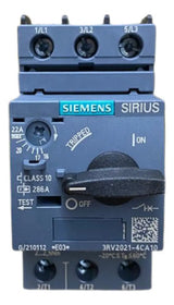 Disjuntor Motor 3rv2021-4ca10 16-22a Siemens - 50/60hz