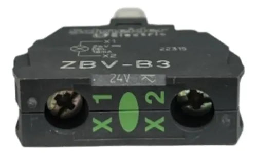 Kit Com 2: Bloco De Contato Led Lumin. Verde Zbvb3 Schneider