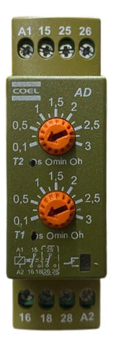 Rele Tempo Ad 3s Ad-hcs 94/242vca Coel 242vca