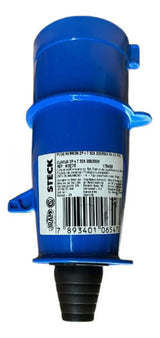 Kit Com 2 Peças: Plug N3276 32a 2p+t 220/240v 6h Azul Steck 220/240 V