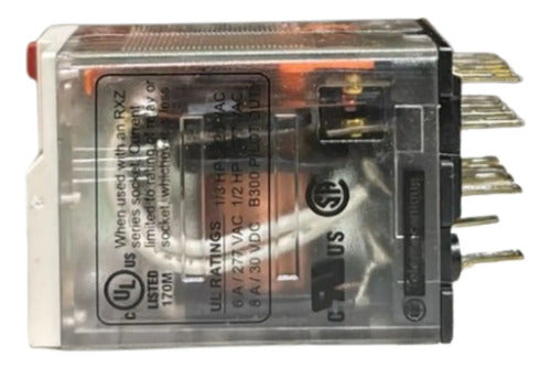 Kit Com 2: Rele Miniatura Led 4c/o 6a Rxm4ab1f7 Schneider 120 Vca