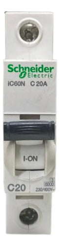 Kit Com 2: Disjuntor Ic60n 1p 20a Curva C A9f74120 Schneider