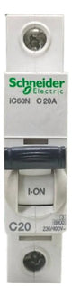 Kit Com 2: Disjuntor Ic60n 1p 20a Curva C A9f74120 Schneider