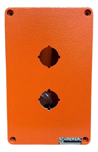 Botoeira Dgp2 Alumínio Com 2 Furos De 22mm Ace Schmersal Laranja -
