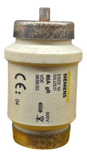 Fusivel Silized 80a 500v 5sd510 Siemens 500v
