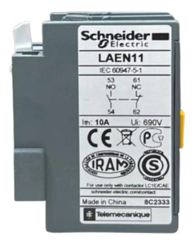 Kit Com 2 Peças: Contato Auxiliar 1naf Laen11 Schneider 1naf