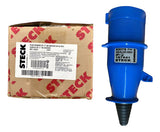 Kit Com 3 Peças: Plug N3076 16a 2p+t 200/250v 6h Azul Steck 200/250v