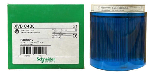 Módulo Luminoso Intermitente Azul 70mm Xvdc4b6 Schneider