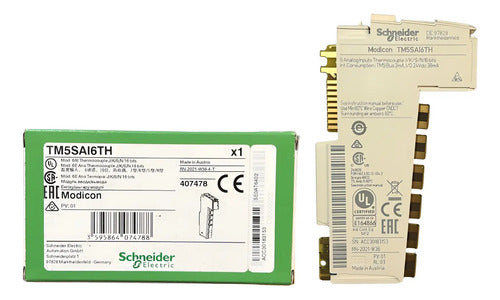 Modulo De Expansao Analogica 6 Entradas Tm5sai6th Schneider 24vcc