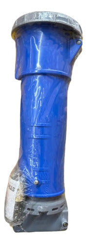 Acoplamento 3p+t 125a 200/250v 9h S4659w Azul Ip67 Steck Azul