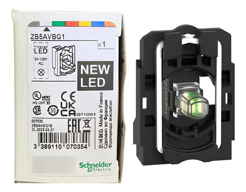 Corpo P Sinalizador Modular Led Universal Zb5avbg1 Schneider Preto 24...120vca/cc