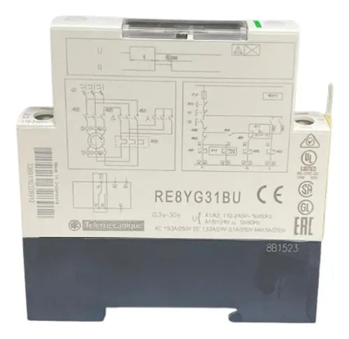 Rele Temporizador Eletr. Estrela Triângulo 0,3-30s Re8yg31bu 220v