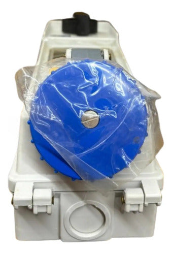 Tomada Ss4009dz 3p+t 16a 200/250v Azul C/ Bloqueio Steck Azul