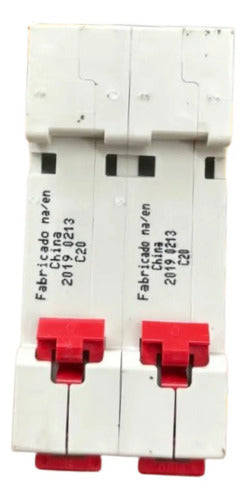Kit Com 2: Disjuntor Bipolar Sdd62c20 20a Curva C Steck