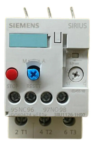 Relé  Térmico De Sobrecarga 5,5-8 A 3ru1126-1hb0 Siemens -