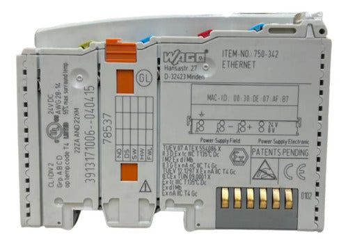 Terminal 750-342 Ethernet Tcp/ip 10mbit Wago