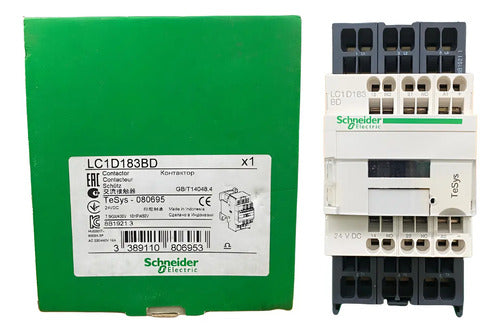 Contator Tripolar Tesys 1na+1nf 24v 18a Lc1d183bd Schneider 24v