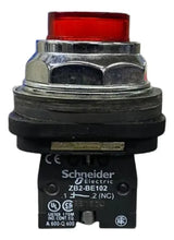 Botão 30mm Vermelho 1na+1nf Xb3bw3435 Telemecanique Vermelho -