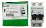 Disjuntor Termomagnetico 6a 2p K32a2c6 Schneider
