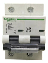Disjuntor Termomagnetico 100a 2p K32a2c100 Schneider - 50 60 Hz