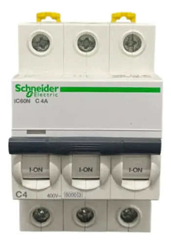 Disjuntor Acti9 Ic60n 3p Curva C 4a 440v A9f74304 Schneider