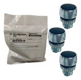 Kit Com 3: Botão Impulso 22mm Preto Bz2/01 Ace Schmersal