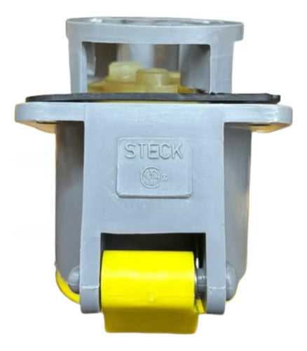 Kit Com 2: Tomada 2p+t 16a 100/130v 4h Amarelo S3044 Steck Amarelo