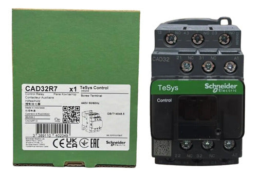 Contator Auxiliar  3na + 2nf Cad32r7 Schneider 440v