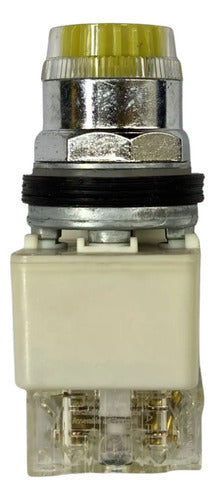 Botão 30mm Metálico 1naf Amarelo 9001k1l7lyyh13 Schneider Amarelo