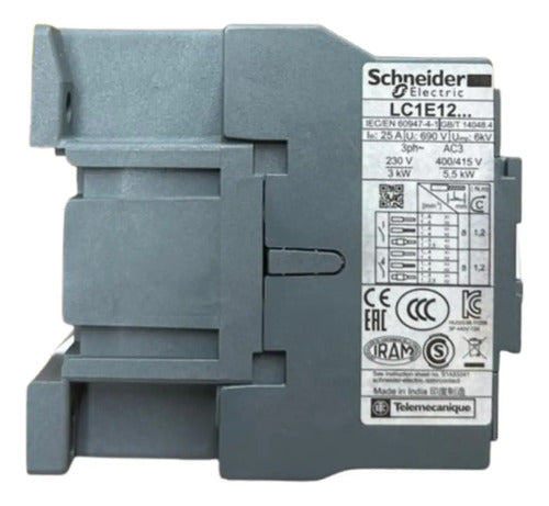 Contator 3p Easypact Tvs 12a 1nf 24vca Lc1e1201b7 Schneider 24v