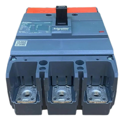 Disjuntor 200a Tripolar Ezc250n Ezc250n3200 Schneider 690v 50/60 Hz