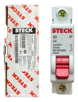 Kit Com 3: Disjuntor Unipolar Sdd61c04 4a Curva C Steck