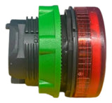 Kit Com 2 Peças: Cabeçote 22mm Vermelho Zb5av04 Schneider