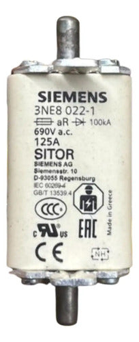 Elemento Fusível Sitor 3ne8022-1 125a Siemens 690v