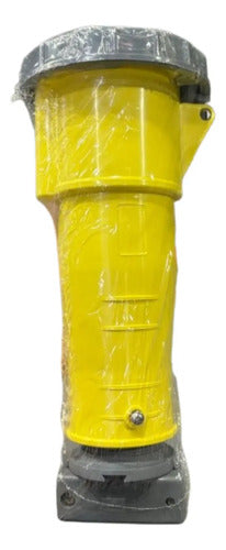 Acoplamento 2p+t 63a 100/130v 4h Amarelo Ip67 S3554w Steck Amarelo