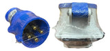 Kit Tomada N4249 + Plug N4279 32a 3p+t 200/250v Azul Steck Azul
