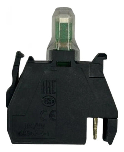 Bloco De Contato Luminoso Led Verde Zbvb34 Schneider