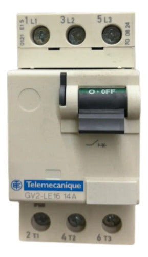 Disjuntor Motor Magnético Gv2le16 14a Telemecanique 690v 50 60 Hz