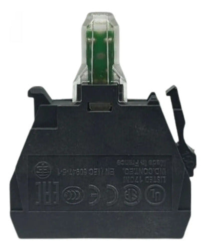 Bloco De Contato Luminoso Led Verde 230/240v Zbvm3 Schneider