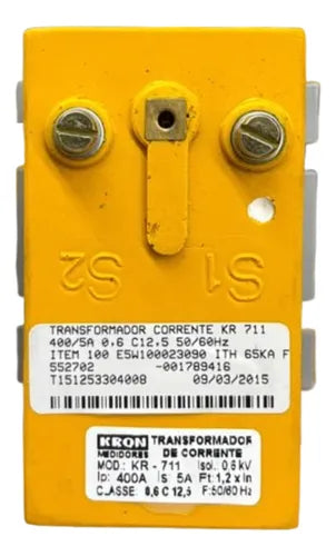 Transformador De Corrente Kr 711 400/5a 50/60hz Kron