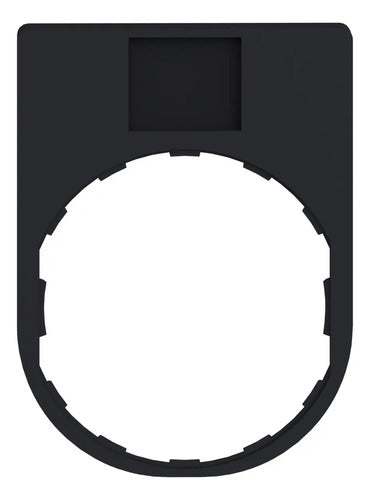 Kit Com 8 Peças: Porta Etiqueta 30x40mm Zby2147 Schneider Preto/vermelho