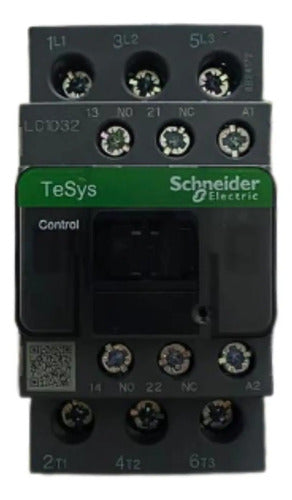 Contator 3p Tesys 32a 1na+1nf 415vca Lc1d32n7 Schneider 415v