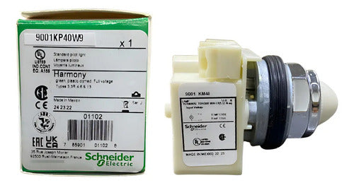Sinaleiro Branco 30mm Metálico 9001kp40w9 Schneider