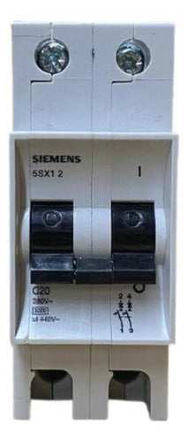 Kit Com 3 Disjuntor Mini 20a Curva C 2p Siemens 5sx1220-7