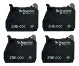 Kit Com 4 Peças: Bloco De Contato Fictício Zbe000 Schneider Preto