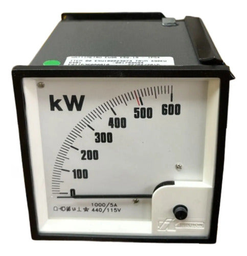 Wattimetro Ew96 Esq. 19 1000/5a 440/115v Trmv 490kw Kron