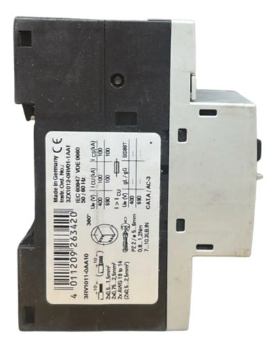 Disjuntor Motor 3rv1011-0aa10 0,11-0,16a Siemens Não Informado 50/60hz