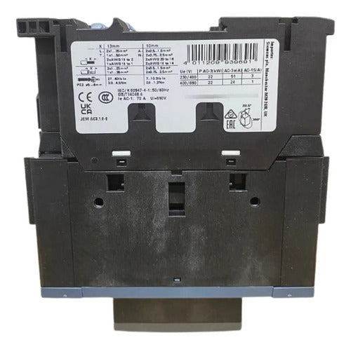 Contator Tripolar 3rt2036-1ag20 110vca 51a Sirius Siemens 110vca