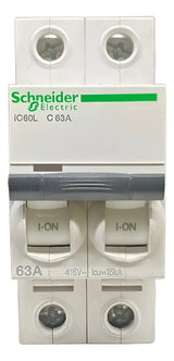 Disjuntor Acti9 Ic60l 2p Curva C 63a 440v A9f94263 Schneider