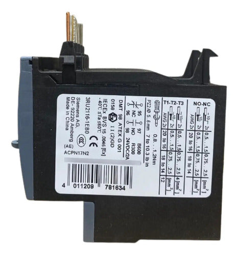 Relé Térmico De Sobrecarga 3ru2116-1eb0 2,8-4a Siemens -